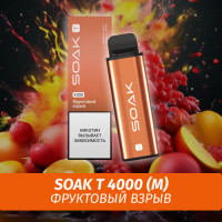 SOAK T - Fruit Blast/ Фруктовый взрыв 4000 (Одноразовая электронная сигарета) (M)