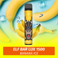 Одноразовая электронная сигарета Elf Bar LUX - Banana Ice 1500