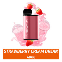 SOAK M - Strawberry Cream Dream 4000 (Одноразовая электронная сигарета)