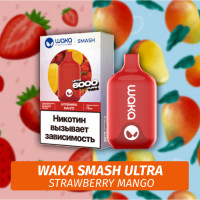 Waka Smash Ultra - Strawberry Mango 6000 (Одноразовая электронная сигарета)