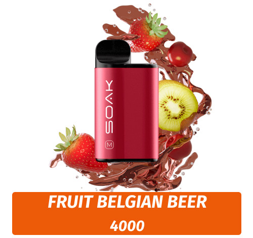 SOAK M - Fruit Belgian Beer 4000 (Одноразовая электронная сигарета)