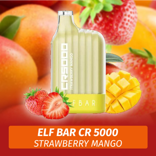 Elf Bar CR - Strawberry Mango 5000 (Одноразовая электронная сигарета)