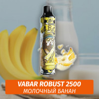 VABAR Robust - МОЛОЧНЫЙ БАНАН (Banana Milk) 2500 (Одноразовая электронная сигарета)