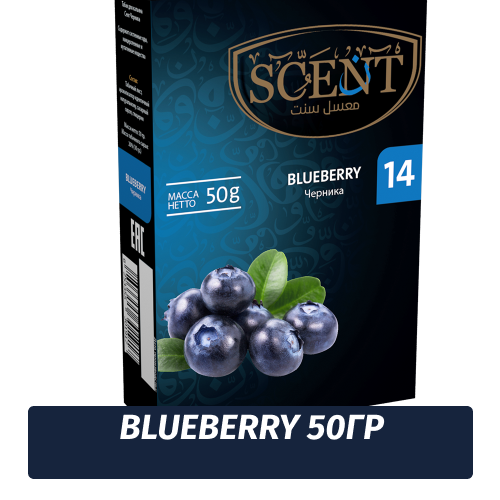 Табак для кальяна Scent 50 гр Blueberry (Черника)