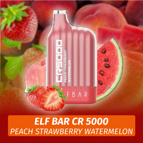 Elf Bar CR - Peach Strawberry Watermelon 5000 (Одноразовая электронная сигарета)