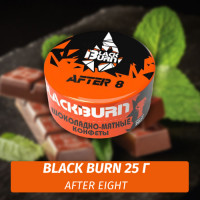 Табак Black Burn 25 гр After Eight (Шоколад Мята)