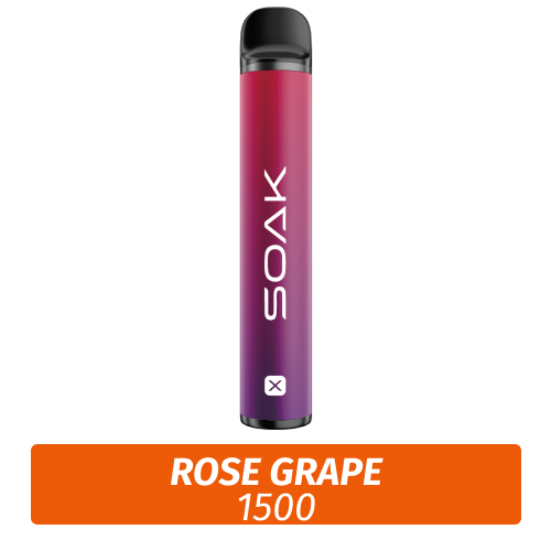 SOAK X - Rose grape 1500 (Одноразовая электронная сигарета)
