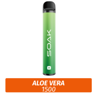 SOAK X - Aloe Vera 1500 (Одноразовая электронная сигарета)