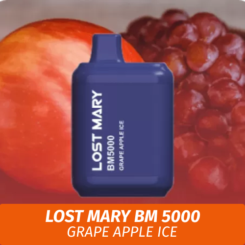 Lost Mary BM - Grape apple ice 5000 (Одноразовая электронная сигарета)