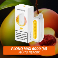 Электронная Сигарета Plonq Max 6000 Манго Персик (М)