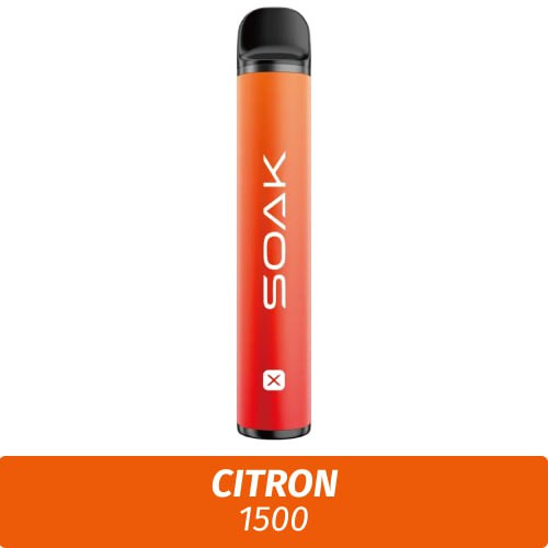 SOAK X - Citron 1500 (Одноразовая электронная сигарета)