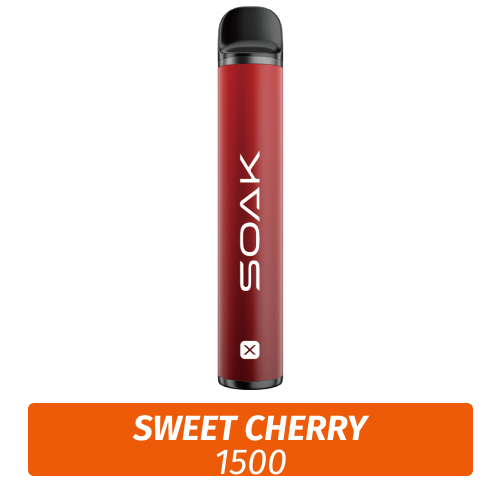 SOAK X - Sweet cherry 1500 (Одноразовая электронная сигарета)