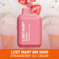 Lost Mary BM - Strawberry ice cream 5000 (Одноразовая электронная сигарета)