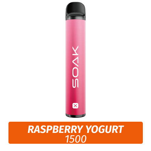 SOAK X - Raspberry yogurt 1500 (Одноразовая электронная сигарета)