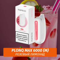 Электронная Сигарета Plonq Max 6000 Розовый Лимонад (М)