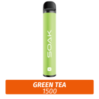 SOAK X - Green tea 1500 (Одноразовая электронная сигарета)