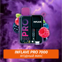 Inflave Pro - Ягодный Микс 7000 (Одноразовая электронная сигарета)