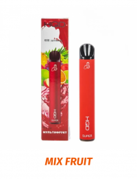 Одноразовая электронная сигарета HQD Super Mix Fruit / Мультифруктовый сок 600