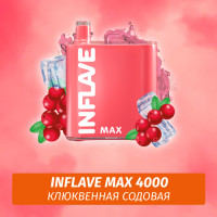Inflave Maxx - Клюквенная Сода 4000 (Одноразовая электронная сигарета)