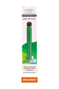 Одноразовая электронная сигарета HQD MELO Spearmint / Сладкая мята 1000