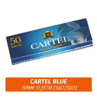 Бумага для самокруток Cartel Blue 70mm 17,5г/м (1шт/50л)