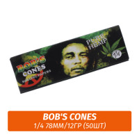 Бумага для самокруток Bob's Cones 1/4 78мм/12гр (50)