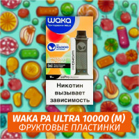 Waka PA Ultra - Fruity Chews (Фруктовые Пластинки) 10000 (Одноразовая электронная сигарета) (М)