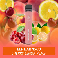 Одноразовая электронная сигарета Elf Bar - Cherry Lemon Peach 1500