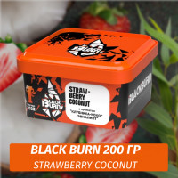 Табак Black Burn 200 гр Strawberry Coconut (Клубника Кокос)