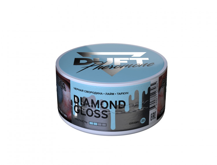 Табак Duft Pheromone 25 g Diamond Gloss (Черная смородина, лайм, тархун)