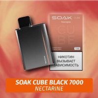 SOAK Cube Black - Nectarine 7000 (Одноразовая электронная сигарета) (М)