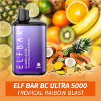 Elf Bar BC Ultra - Tropical raibow blast 5000 (Одноразовая электронная сигарета)