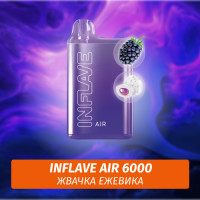 Inflave Air - Жвачка Ежевика 6000 (Одноразовая электронная сигарета)
