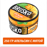 Brusko Strong 250 гр Апельсин с Мятой (Бестабачная смесь)