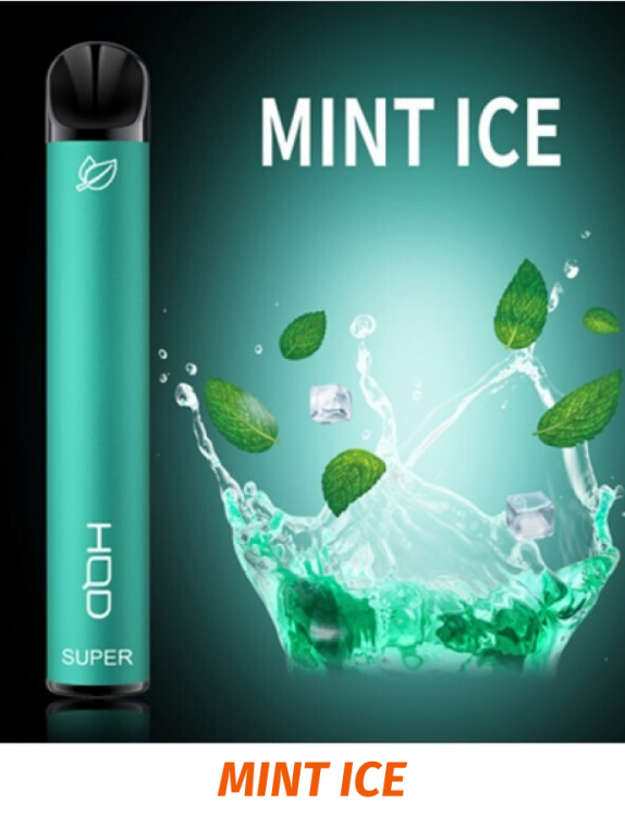 Одноразовая электронная сигарета HQD Super Ice Mint \ Мята 600