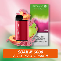 SOAK M - Apple Peach Bonbon 6000 (Одноразовая электронная сигарета)