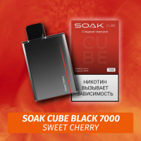 SOAK Cube Black - Sweet Cherry 7000 (Одноразовая электронная сигарета) (М)
