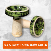 Чаша для кальяна Let's Smoke Solo Wave Green