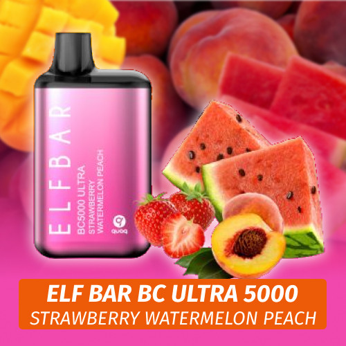 Elf Bar BC Ultra - Strawberry watermelon peach 5000 (Одноразовая электронная сигарета)