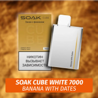 SOAK Cube White - Banana With Dates 7000 (Одноразовая электронная сигарета) (М)