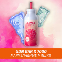 UDN BAR X - Gummy Bear 7000 (Одноразовая электронная сигарета)