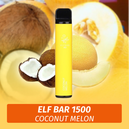 Одноразовая электронная сигарета Elf Bar - Coconut Melon 1500