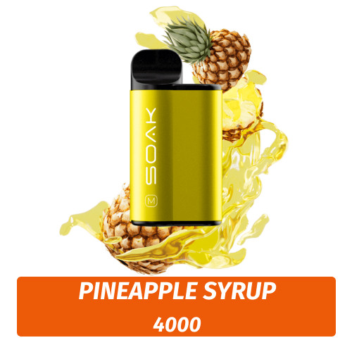 SOAK M - Pineapple Syrup 4000 (Одноразовая электронная сигарета)