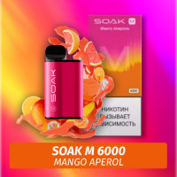 SOAK M - Mango Aperol 6000 (Одноразовая электронная сигарета)