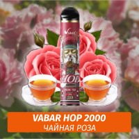 VABAR HOP - ЧАЙНАЯ РОЗА (Розовый чай, ROSE TEA) 2000 (Одноразовая электронная сигарета)