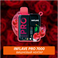 Inflave Pro - Вишневый Нектар 7000 (Одноразовая электронная сигарета)