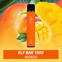 Одноразовая электронная сигарета Elf Bar - Mango 1500