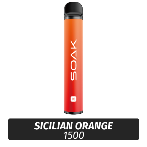 SOAK X - Sicilian orange 1500 (Одноразовая электронная сигарета)