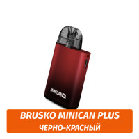 Многоразовая POD система Brusko MiniCan PLUS 850 mAh, Чёрно-красный