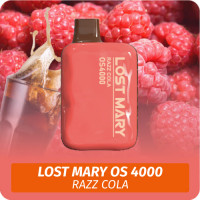 Lost Mary OS - Razz Cola 4000 (Одноразовая электронная сигарета)